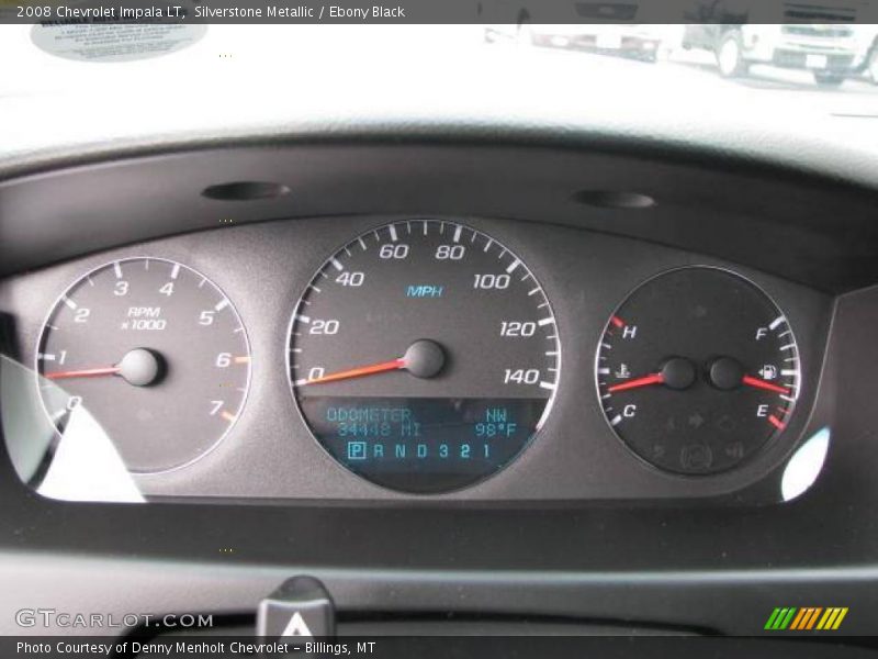 Silverstone Metallic / Ebony Black 2008 Chevrolet Impala LT