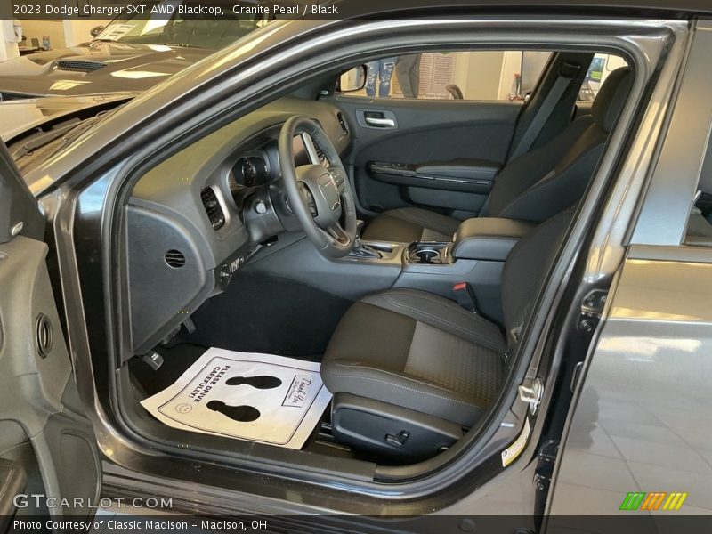 Granite Pearl / Black 2023 Dodge Charger SXT AWD Blacktop