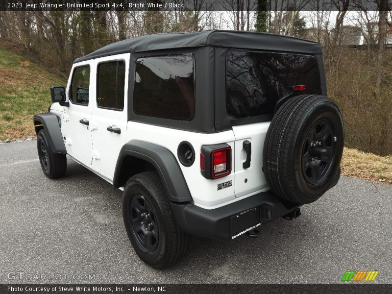 Bright White / Black 2023 Jeep Wrangler Unlimited Sport 4x4