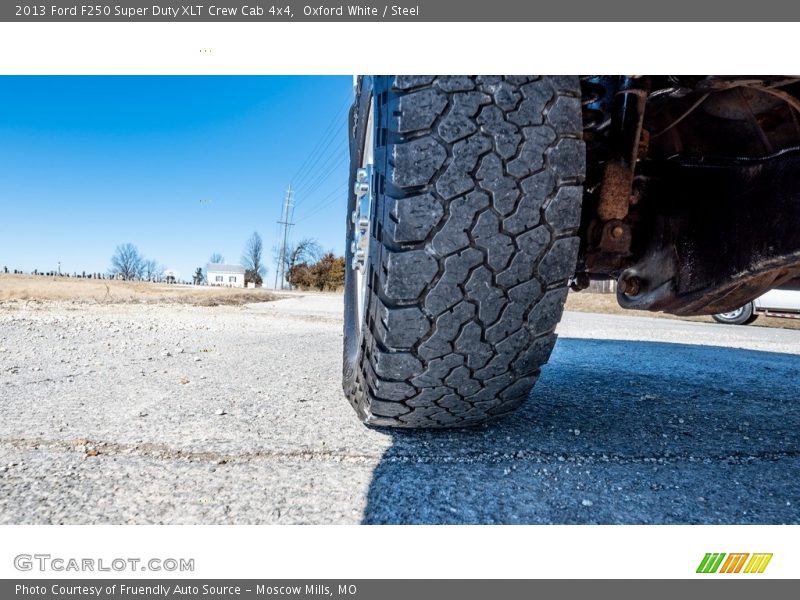 Oxford White / Steel 2013 Ford F250 Super Duty XLT Crew Cab 4x4