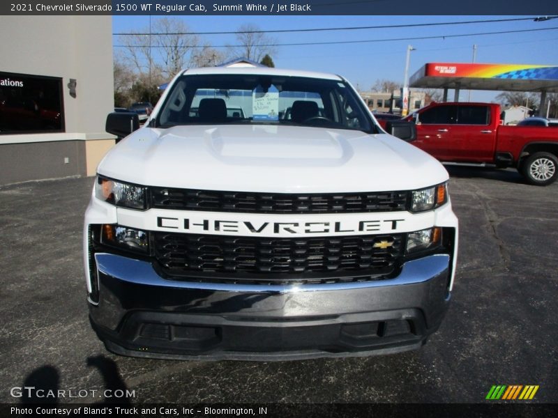 Summit White / Jet Black 2021 Chevrolet Silverado 1500 WT Regular Cab