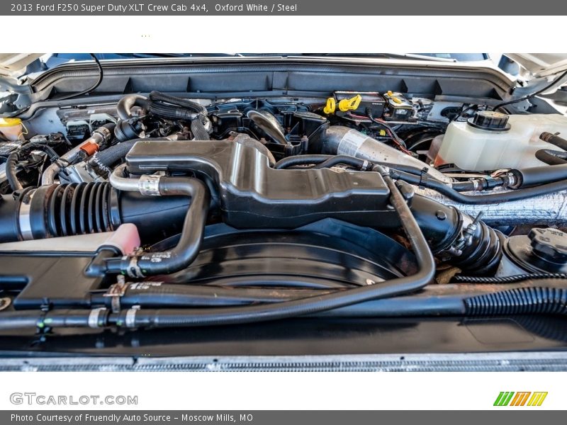 Oxford White / Steel 2013 Ford F250 Super Duty XLT Crew Cab 4x4