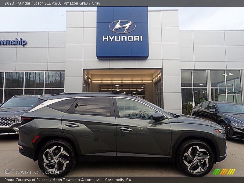 Amazon Gray / Gray 2023 Hyundai Tucson SEL AWD