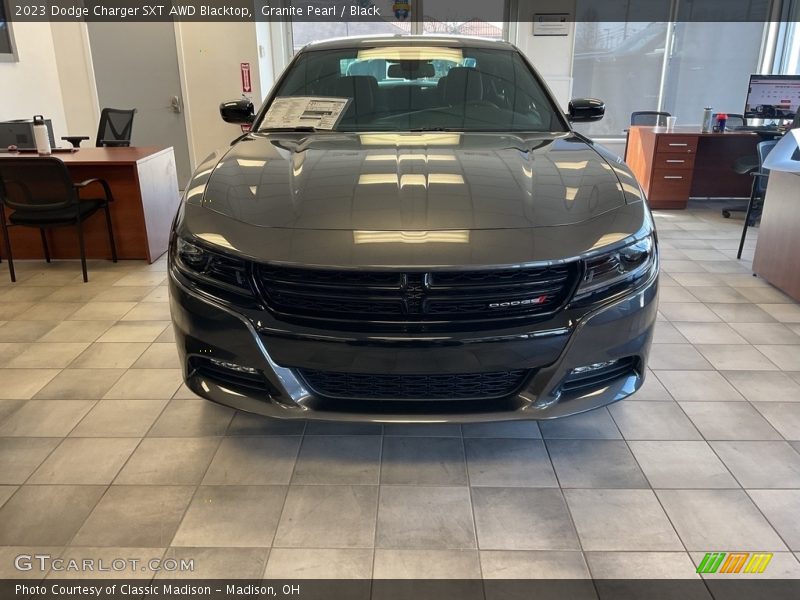 Granite Pearl / Black 2023 Dodge Charger SXT AWD Blacktop