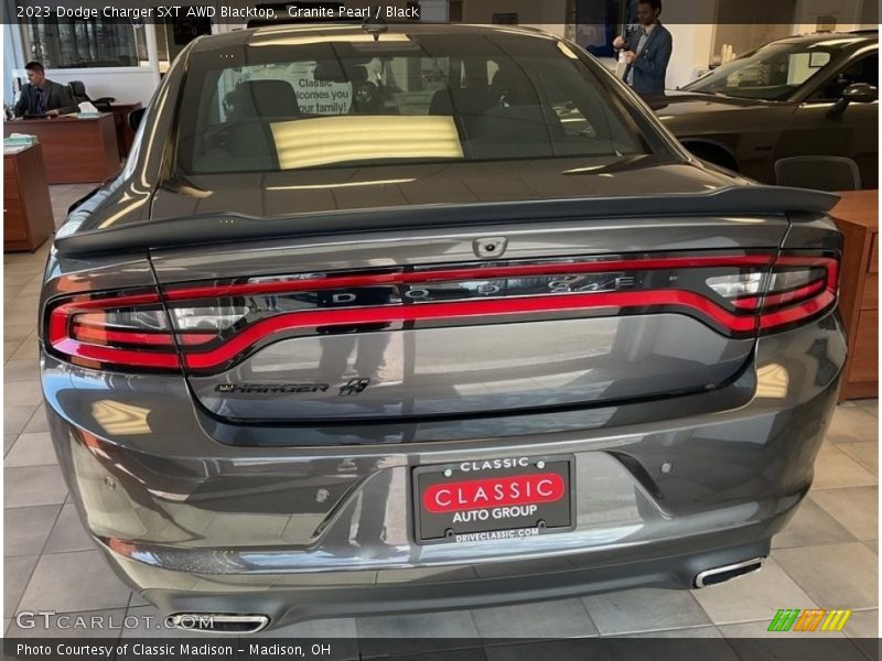 Granite Pearl / Black 2023 Dodge Charger SXT AWD Blacktop