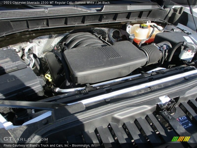 Summit White / Jet Black 2021 Chevrolet Silverado 1500 WT Regular Cab
