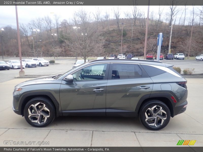 Amazon Gray / Gray 2023 Hyundai Tucson SEL AWD