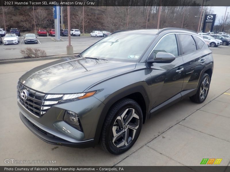 Amazon Gray / Gray 2023 Hyundai Tucson SEL AWD