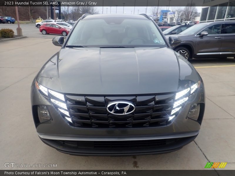 Amazon Gray / Gray 2023 Hyundai Tucson SEL AWD