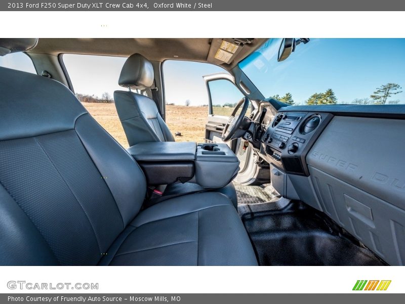Oxford White / Steel 2013 Ford F250 Super Duty XLT Crew Cab 4x4