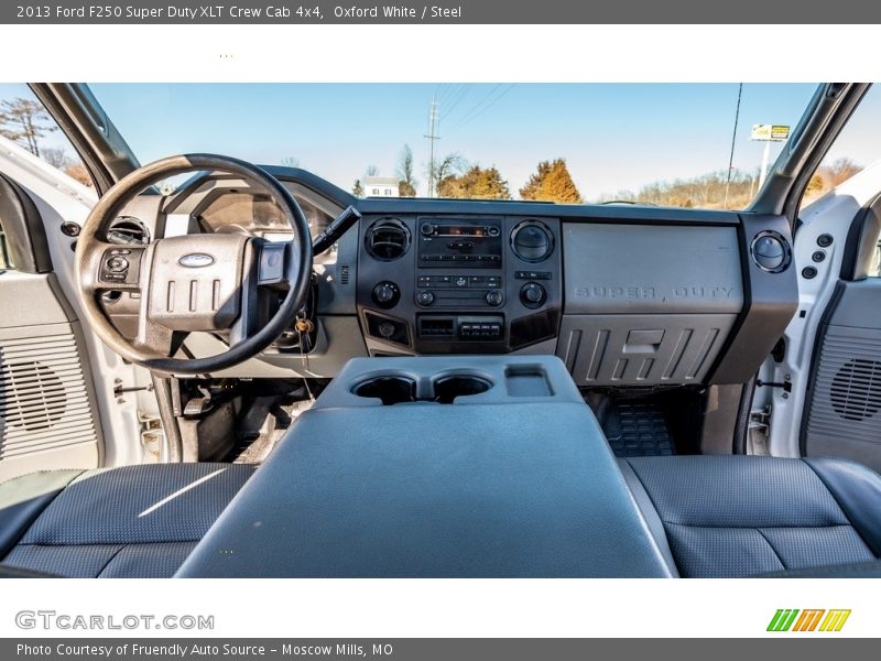 Oxford White / Steel 2013 Ford F250 Super Duty XLT Crew Cab 4x4
