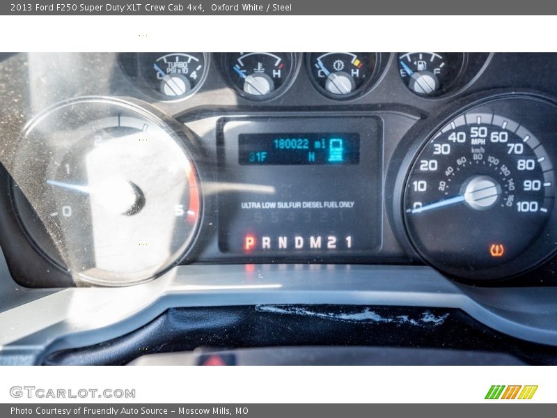 Oxford White / Steel 2013 Ford F250 Super Duty XLT Crew Cab 4x4