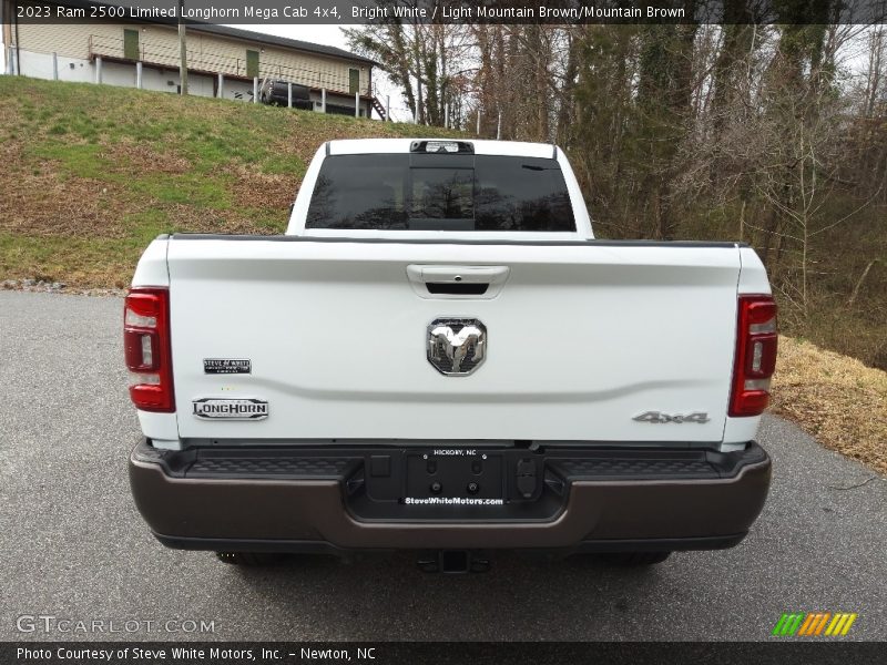 Bright White / Light Mountain Brown/Mountain Brown 2023 Ram 2500 Limited Longhorn Mega Cab 4x4