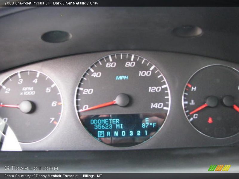 Dark Silver Metallic / Gray 2008 Chevrolet Impala LT