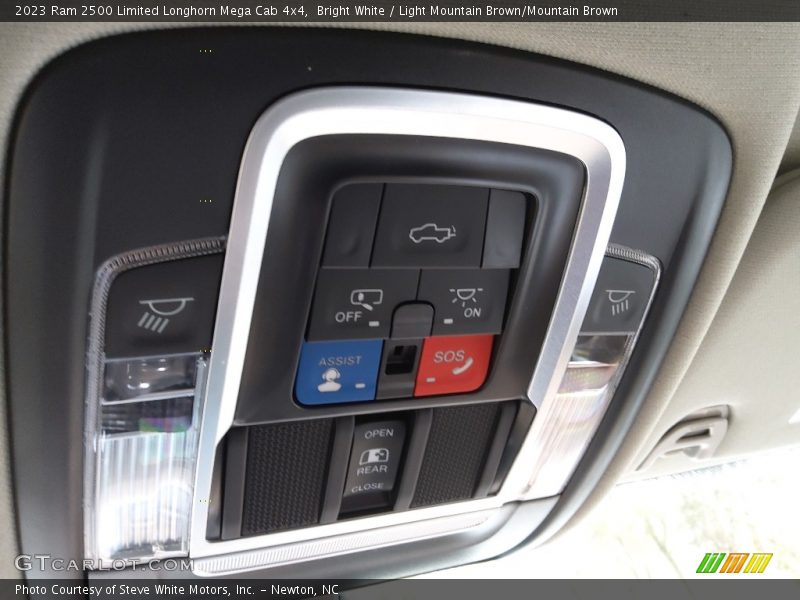 Bright White / Light Mountain Brown/Mountain Brown 2023 Ram 2500 Limited Longhorn Mega Cab 4x4