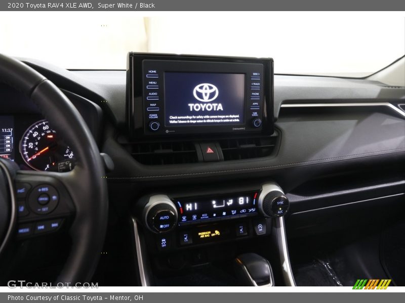 Super White / Black 2020 Toyota RAV4 XLE AWD