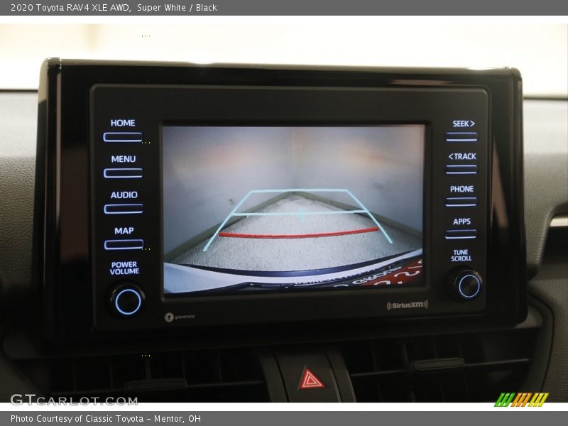 Super White / Black 2020 Toyota RAV4 XLE AWD