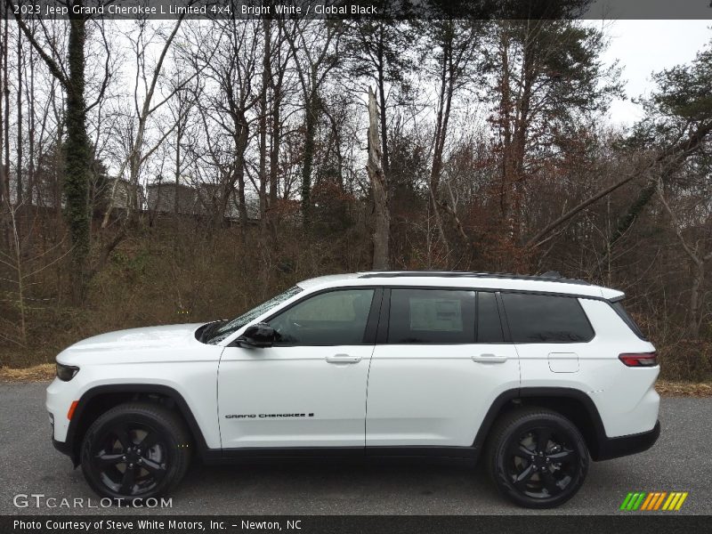 Bright White / Global Black 2023 Jeep Grand Cherokee L Limited 4x4