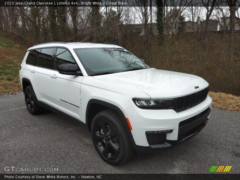 Bright White / Global Black 2023 Jeep Grand Cherokee L Limited 4x4