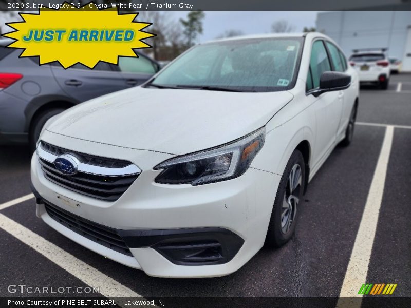 Crystal White Pearl / Titanium Gray 2020 Subaru Legacy 2.5i