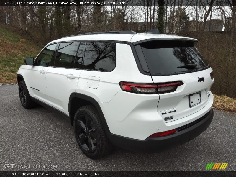 Bright White / Global Black 2023 Jeep Grand Cherokee L Limited 4x4