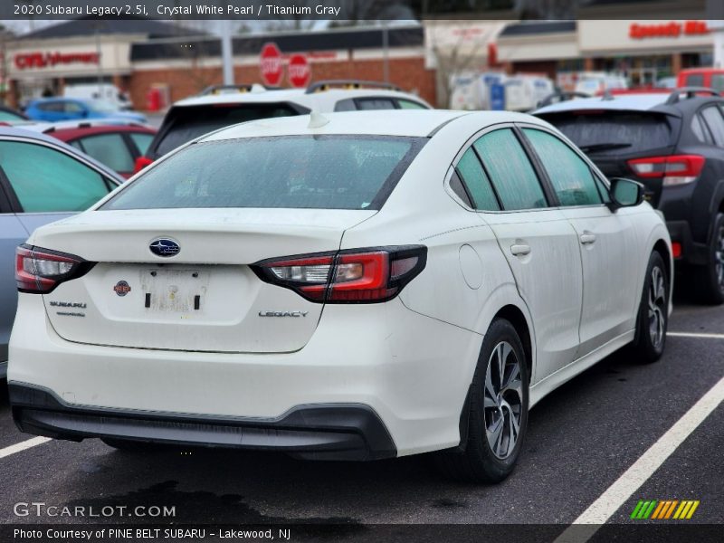 Crystal White Pearl / Titanium Gray 2020 Subaru Legacy 2.5i