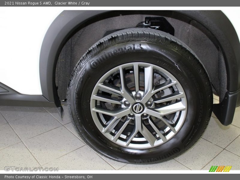 Glacier White / Gray 2021 Nissan Rogue S AWD