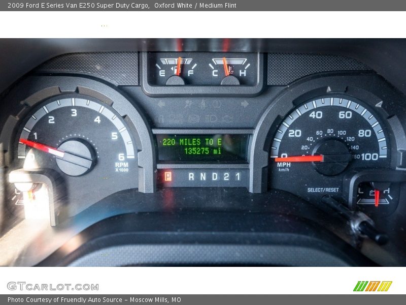  2009 E Series Van E250 Super Duty Cargo E250 Super Duty Cargo Gauges