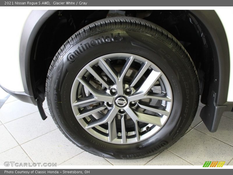 Glacier White / Gray 2021 Nissan Rogue S AWD