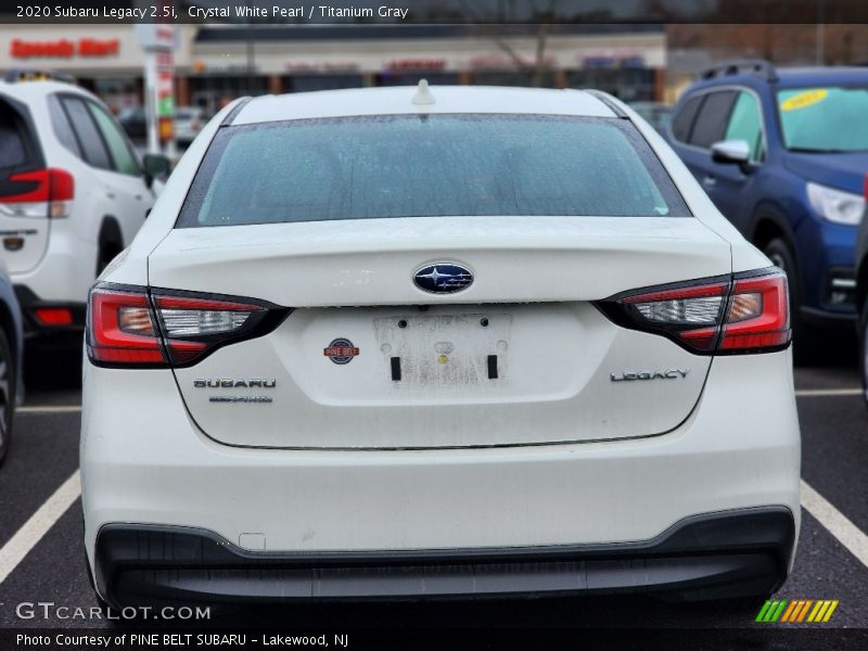 Crystal White Pearl / Titanium Gray 2020 Subaru Legacy 2.5i