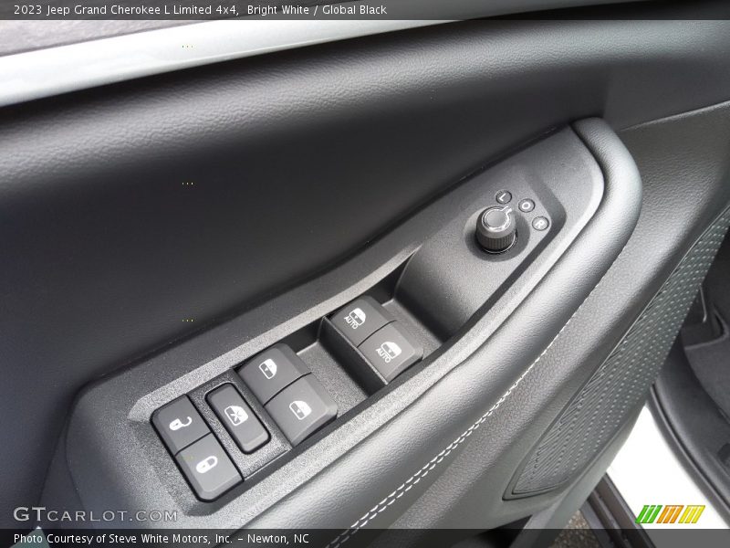 Bright White / Global Black 2023 Jeep Grand Cherokee L Limited 4x4