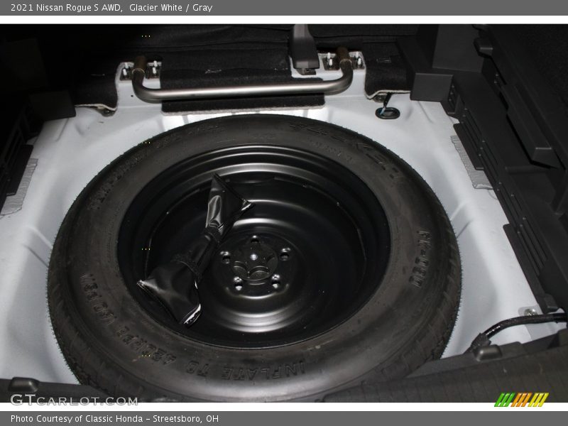 Glacier White / Gray 2021 Nissan Rogue S AWD