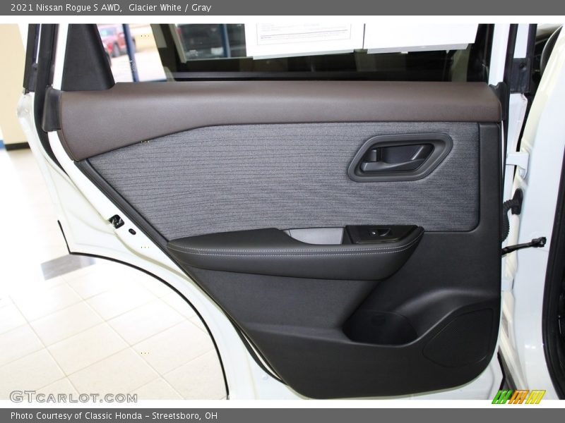 Glacier White / Gray 2021 Nissan Rogue S AWD