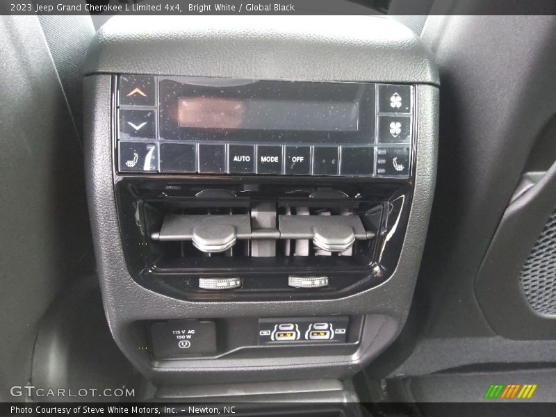 Bright White / Global Black 2023 Jeep Grand Cherokee L Limited 4x4