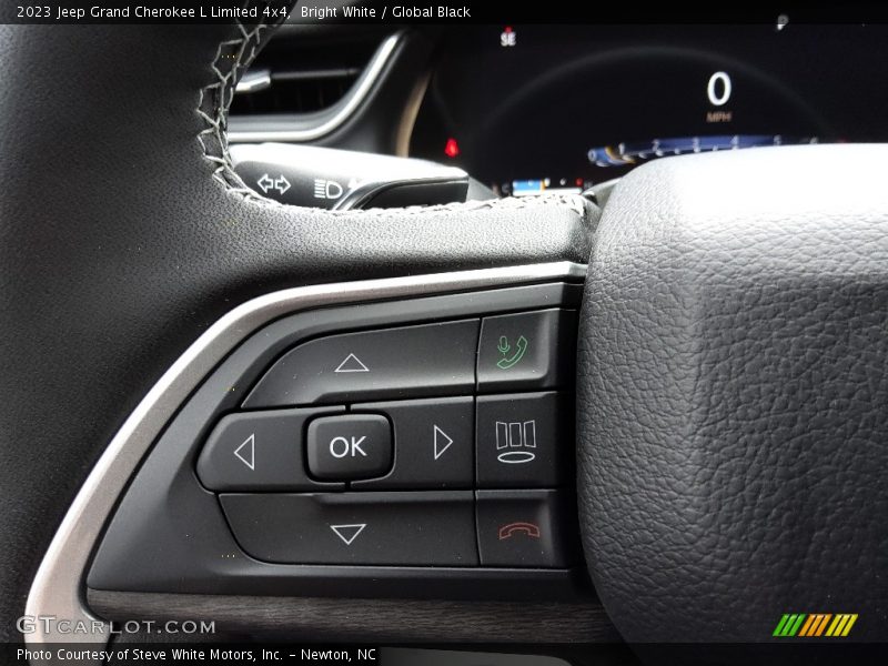 Bright White / Global Black 2023 Jeep Grand Cherokee L Limited 4x4