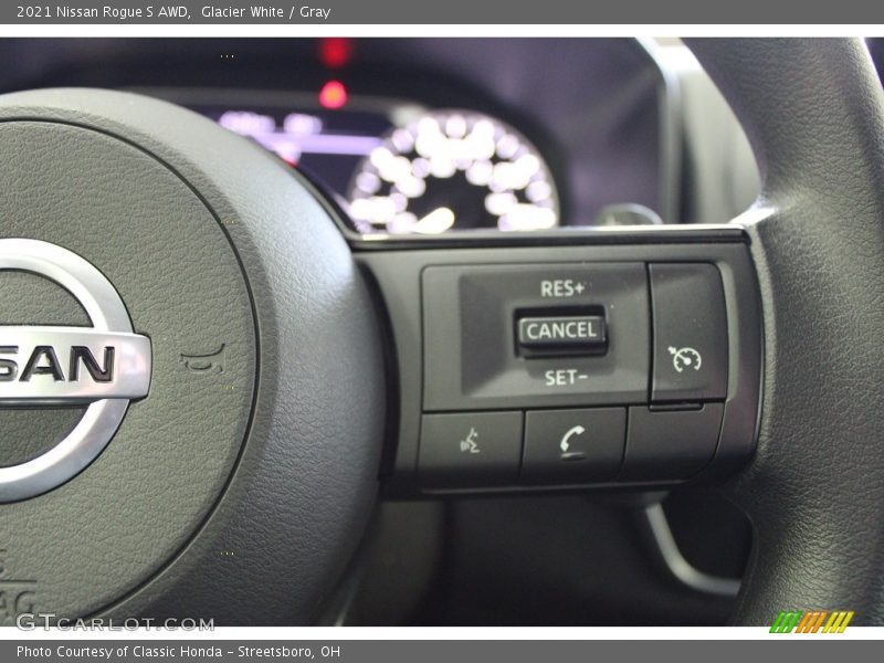 Glacier White / Gray 2021 Nissan Rogue S AWD