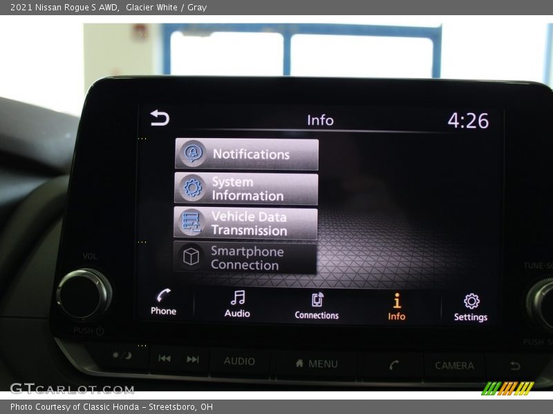 Glacier White / Gray 2021 Nissan Rogue S AWD
