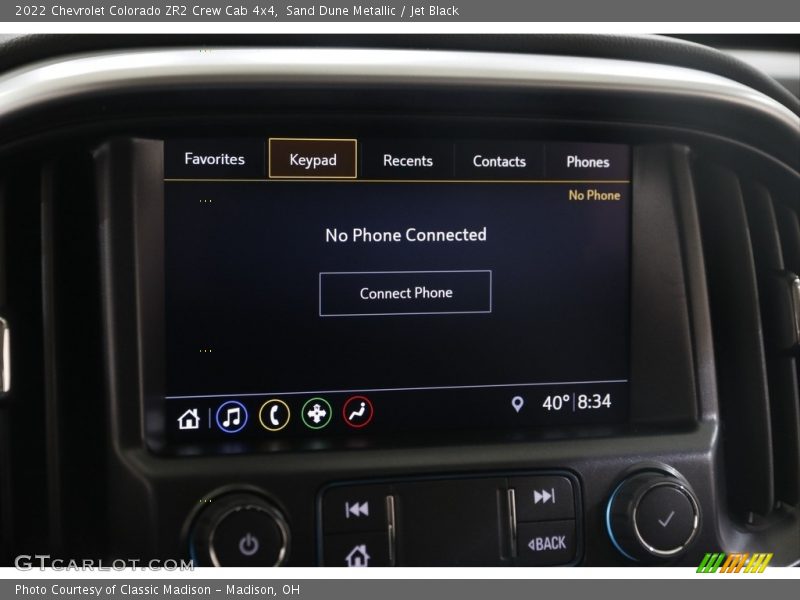 Sand Dune Metallic / Jet Black 2022 Chevrolet Colorado ZR2 Crew Cab 4x4