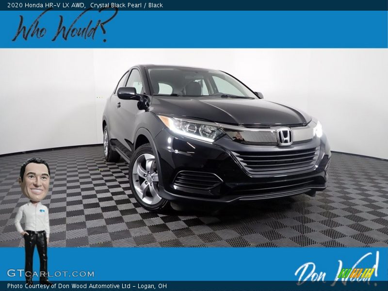 Crystal Black Pearl / Black 2020 Honda HR-V LX AWD