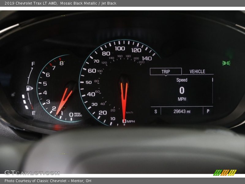 Mosaic Black Metallic / Jet Black 2019 Chevrolet Trax LT AWD