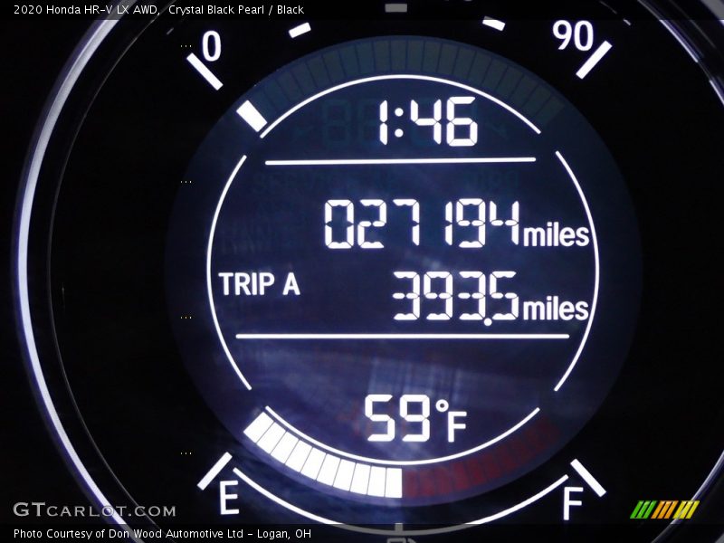 Crystal Black Pearl / Black 2020 Honda HR-V LX AWD