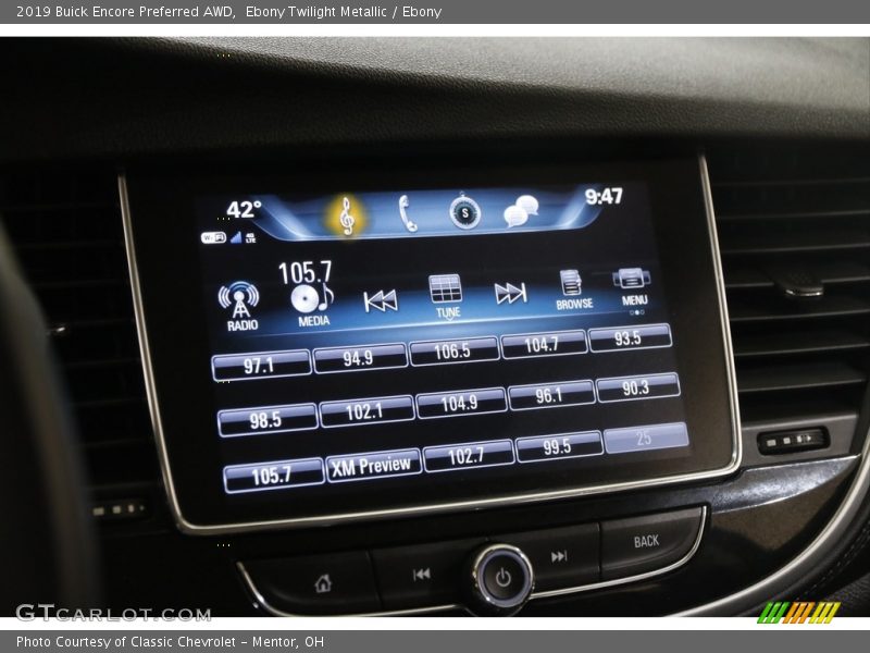 Ebony Twilight Metallic / Ebony 2019 Buick Encore Preferred AWD