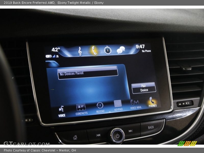 Ebony Twilight Metallic / Ebony 2019 Buick Encore Preferred AWD