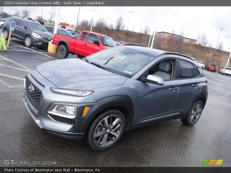 Sonic Silver / Gray/Black 2020 Hyundai Kona Limited AWD
