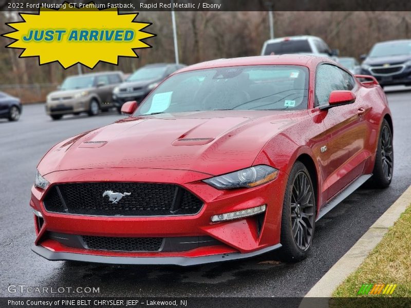 Rapid Red Metallic / Ebony 2022 Ford Mustang GT Premium Fastback