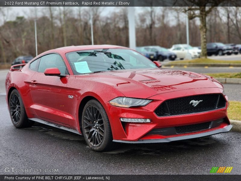 Front 3/4 View of 2022 Mustang GT Premium Fastback