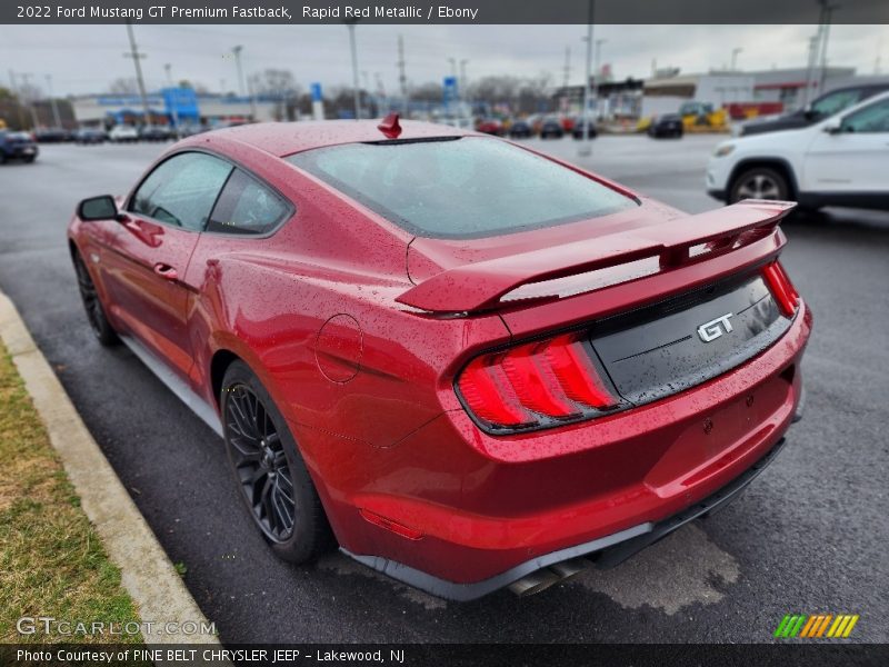 Rapid Red Metallic / Ebony 2022 Ford Mustang GT Premium Fastback