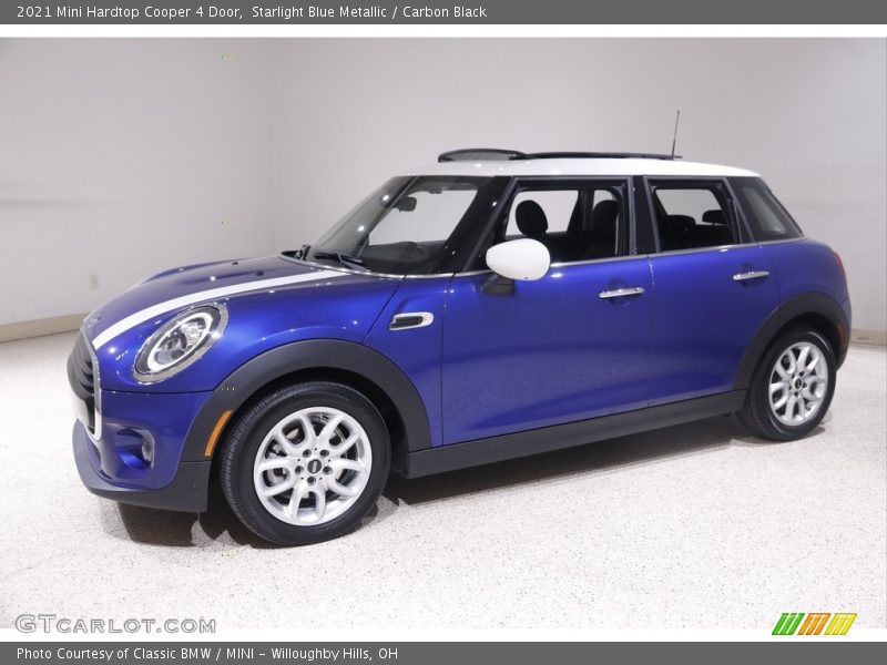 Starlight Blue Metallic / Carbon Black 2021 Mini Hardtop Cooper 4 Door