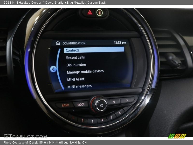 Starlight Blue Metallic / Carbon Black 2021 Mini Hardtop Cooper 4 Door
