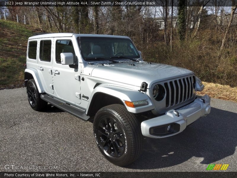 Front 3/4 View of 2023 Wrangler Unlimited High Altitude 4x4